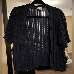 M1026 - Croft & Barrow - blue cardigan - 1X